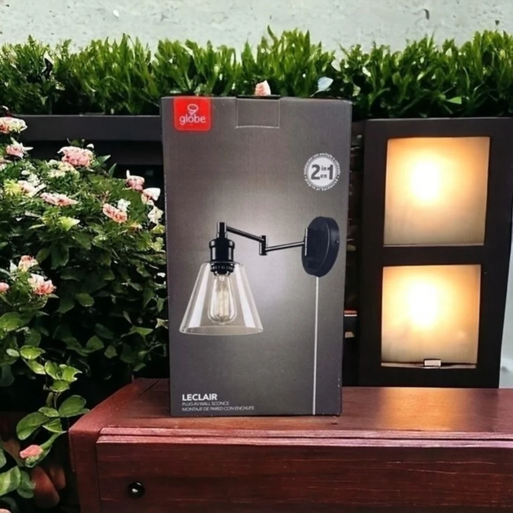 Globe Electric Leclair Dark Bronze Lantern Wall Light 12